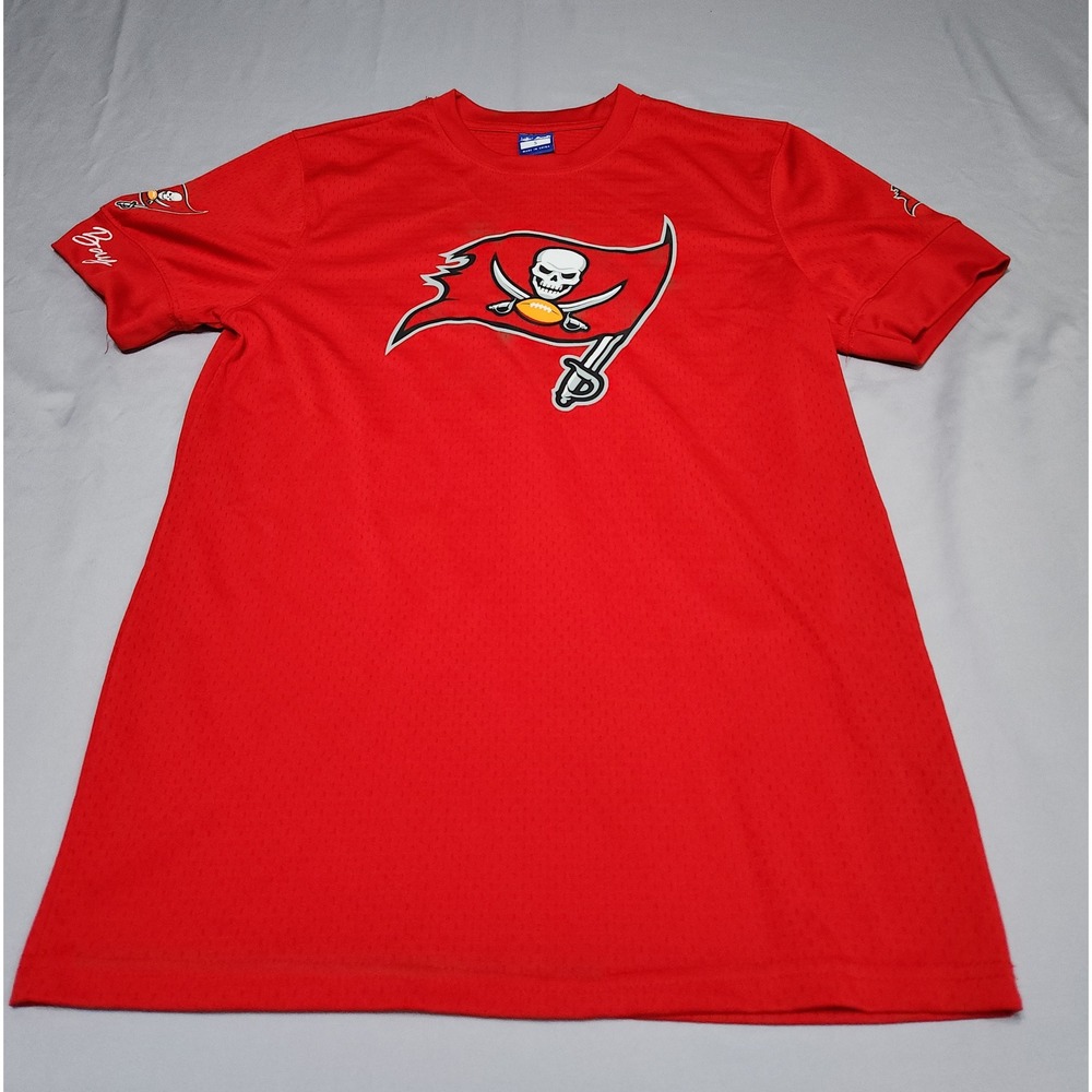 NFL Ultra Game Tampa Bay Buccaneers Red Mesh T-Shirt Jersey Mens Small